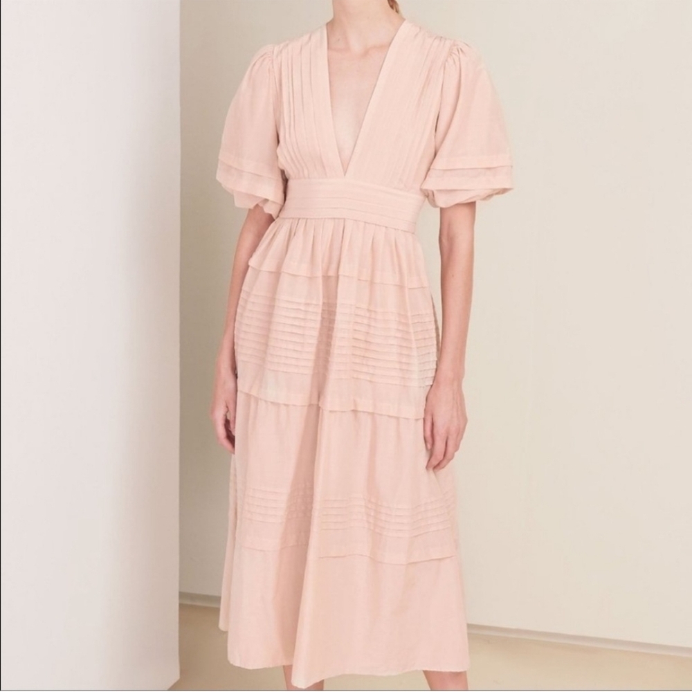 MAGALI PASCAL Ballet Maxi Dress Peony Pink Small Anthropologie